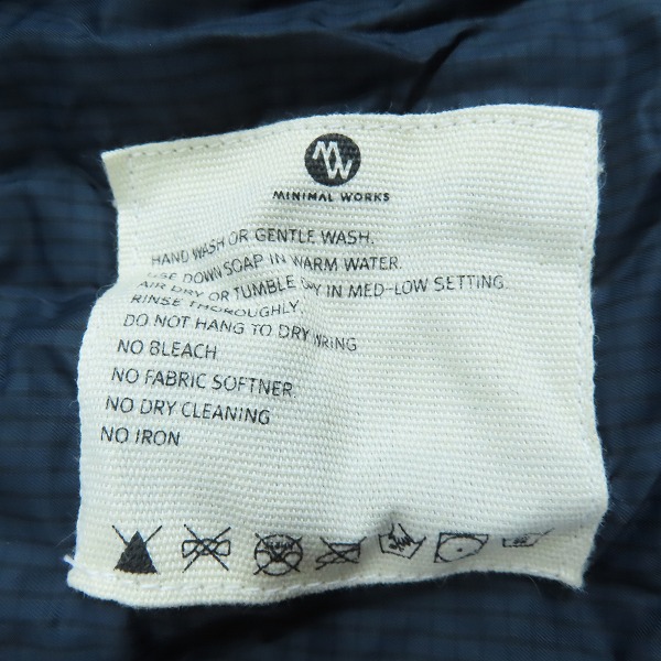 実際に弊社で買取させて頂いたMINIMAL WORKS/ミニマルワークス CHAMELEON 500/シュラフ/寝袋 ネイビー MGSL-CL501-GO0の画像 4枚目