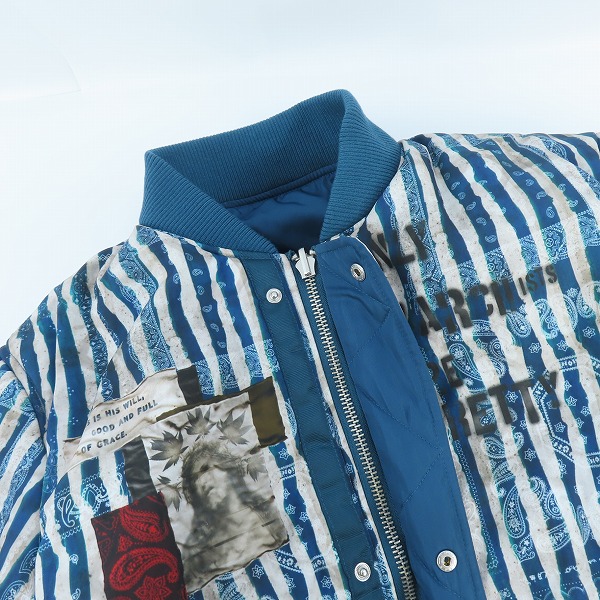 実際に弊社で買取させて頂いた【未使用】NO ID. BLACK/ノーアイディー アナーキー MA-1 フライトジャケット 439013-973B 3の画像 4枚目