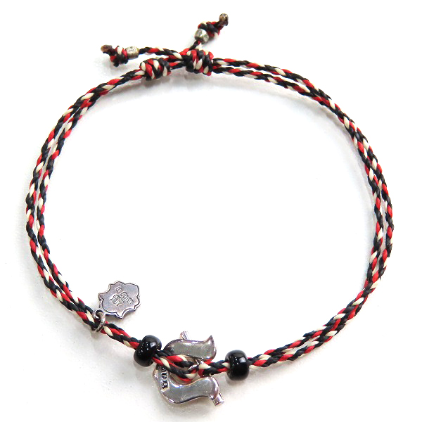 実際に弊社で買取させて頂いたAMP JAPAN/アンプジャパン ホースシュー ブレスレット レッド/ブラック の画像 2枚目