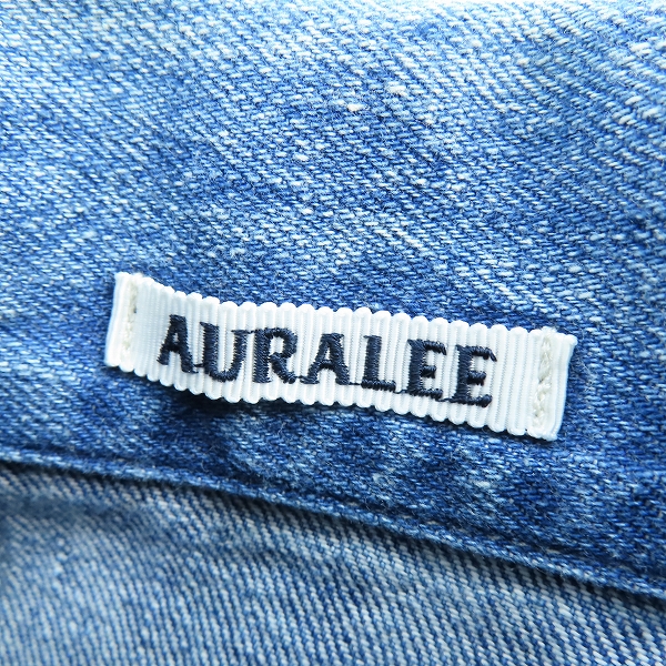実際に弊社で買取させて頂いたAURALEE/オーラリー SELVEDGE FADED LIGHT DENIM BLOUSON デニムブルゾン A23SB01DE/5の画像 2枚目