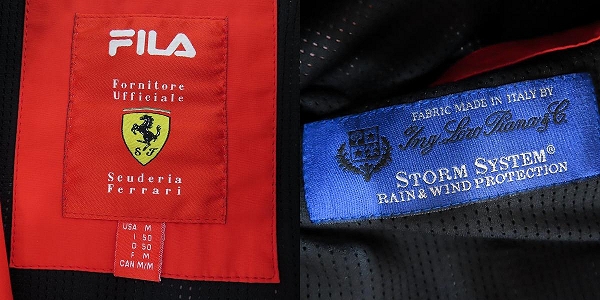 実際に弊社で買取させて頂いたFILA/フィラ Ferrari/フェラーリ Formula1/F1 ジャケット /Mの画像 3枚目