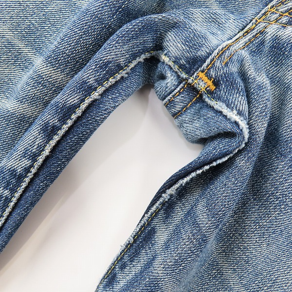 実際に弊社で買取させて頂いたLEVIS/リーバイス 501 日本製 ビッグE 赤耳 不均等V 1971年復刻 デニムパンツ/ジーンズ Lot.71501/W38L36の画像 8枚目