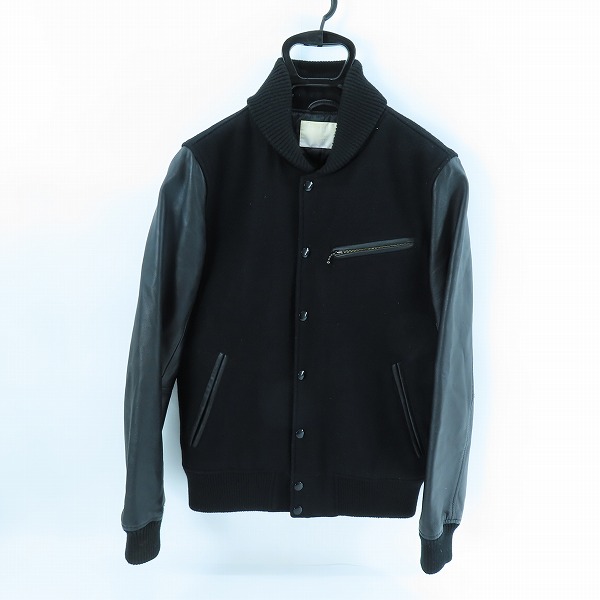 実際に弊社で買取させて頂いたURBAN RESEARCH/アーバンリサーチ メルトン ラムレザースタジャン/ブラック/UM13-HN08001/M