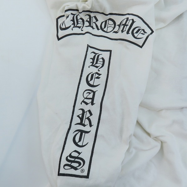 実際に弊社で買取させて頂いた【JPタグ】CHROME HEARTS/クロムハーツ Tバー 胸ポケットTシャツ ホワイト Lの画像 7枚目