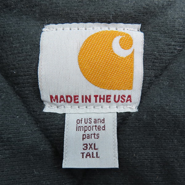 実際に弊社で買取させて頂いたCarhartt/カーハート Duck Active Jacket/ダック アクティブ ジャケット J140-BLK 3XLの画像 2枚目