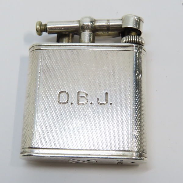 実際に弊社で買取させて頂いたdunhill/ダンヒル スターリングシルバー ハンマー式ライター イングランド製 オイルライター