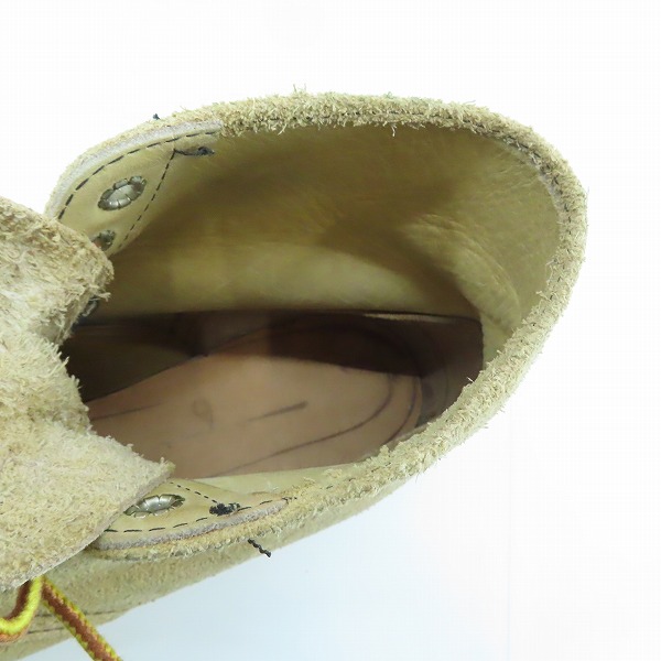 実際に弊社で買取させて頂いたRED WING/レッドウィング 犬タグ スウェード ブーツ 27285 7.5Eの画像 4枚目