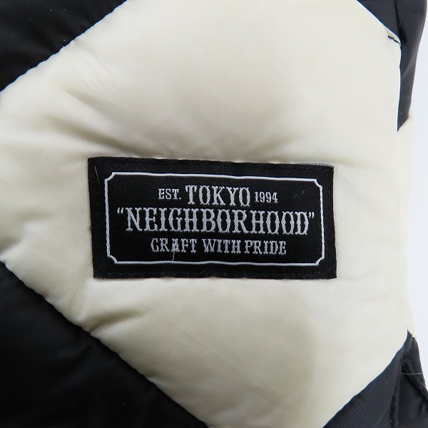 実際に弊社で買取させて頂いたNEIGHBORHOOD/ネイバーフッド CHECKER/E-JKT キルティングダウンジャケット 182TSNH-JKM09/Mの画像 5枚目