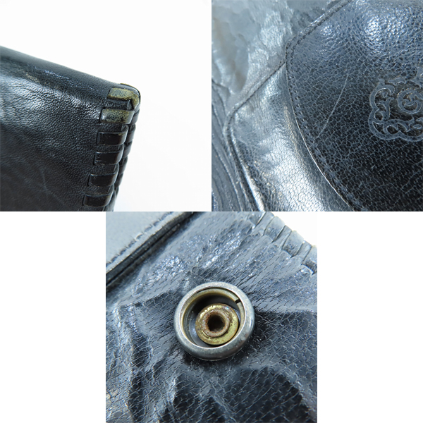 実際に弊社で買取させて頂いた【ギャラ付き】Gabor/Gaboratory/ガボール クラウンボタン Tバー 長財布/ロングウォレットの画像 6枚目