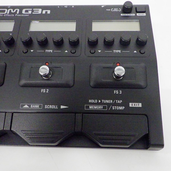 実際に弊社で買取させて頂いた【美品】ZOOM/ズーム G3n v2.20 ギター用 マルチエフェクター ACアダプター付/簡易動作確認済の画像 2枚目