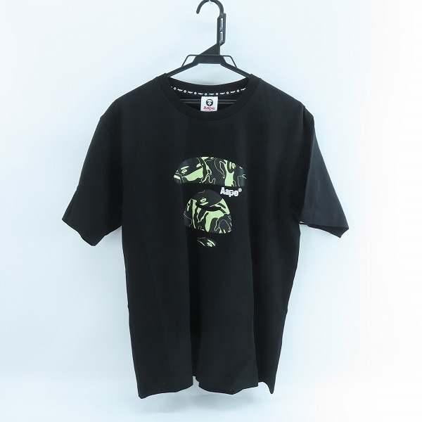 実際に弊社で買取させて頂いた【未使用】AAPE BY A BATHING APE/エーエイプバイアベイシングエイプ プリント 半袖Tシャツ/XL