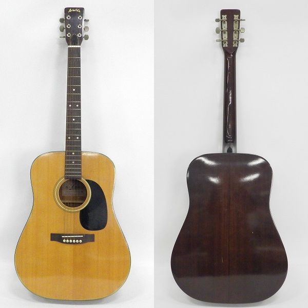 実際に弊社で買取させて頂いた★【難有り】Aria/アリア W150 アコースティックギター/アコギ  ソフトケース付の画像 1枚目