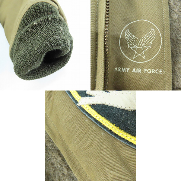 実際に弊社で買取させて頂いたBUZZ RICKSON'S/バズリクソンズ TYPE B-10 フライトジャケット ROUGH WEAR実名復刻 フライングタイガー BR11133 38の画像 7枚目