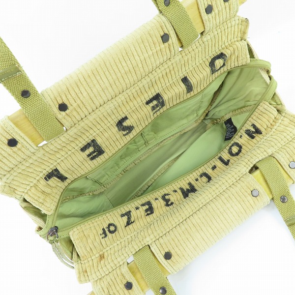 実際に弊社で買取させて頂いたDIESEL/ディーゼル コーデュロイ ハンドバッグの画像 3枚目