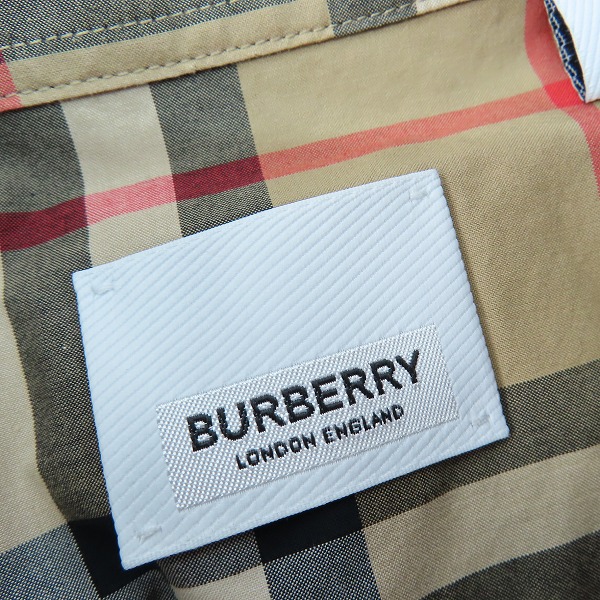 実際に弊社で買取させて頂いたBURBERRY LONDON ENGLAND/バーバリーロンドンイングランド チェックシャツ 8020863/Mの画像 2枚目