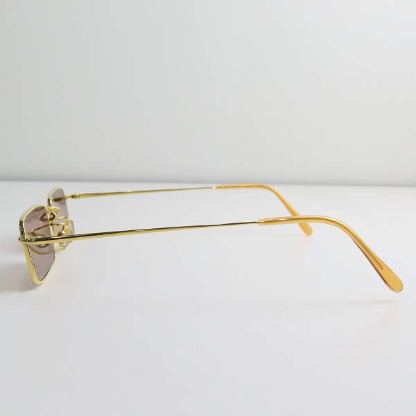 実際に弊社で買取させて頂いた白山眼鏡/ハクサンガンキョウテン サングラス/アイウェア ゴールドの画像 1枚目