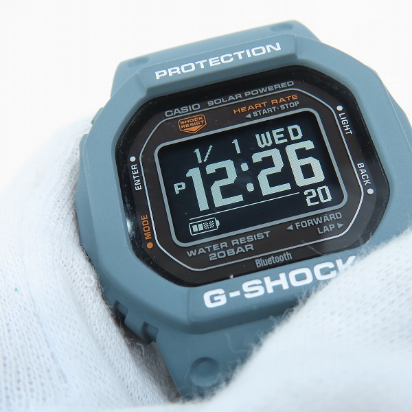 実際に弊社で買取させて頂いた【保証期間内】G-SHOCK/Gショック G-SQUAD Gスクワッド Bluetooth搭載 ソーラー DW-H5600-2JRの画像 5枚目