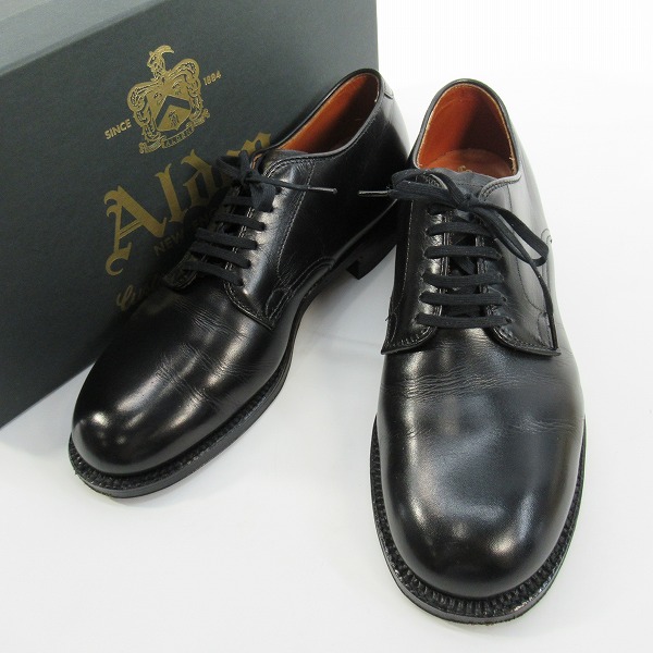 実際に弊社で買取させて頂いたALDEN/オールデン ミリタリーラスト ボックスカーフ プレーントゥ レザーシューズ 53711/6D