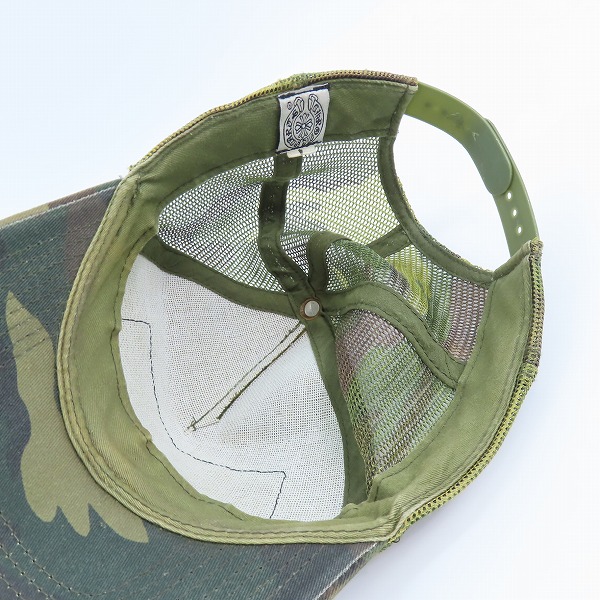 実際に弊社で買取させて頂いたCHROME HEARTS/クロムハーツ TRUCKER CAP/カモフラ/迷彩 CHクロスボタン トラッカー メッシュキャップ/4の画像 4枚目