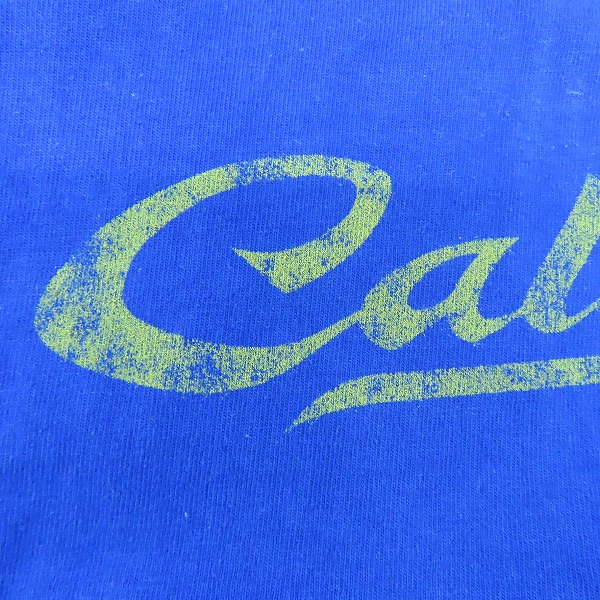 実際に弊社で買取させて頂いたCALEE/キャリー ロゴプリント ロンＴ/長袖カットソー ブルー /Lの画像 3枚目