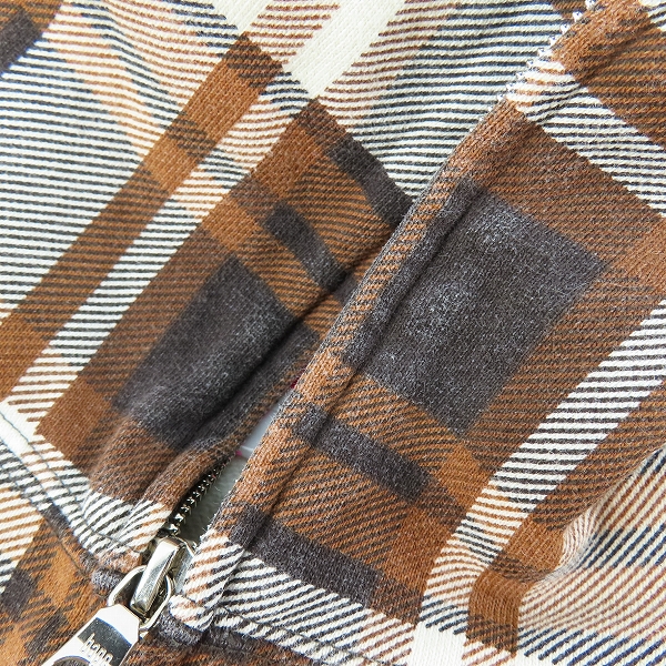 実際に弊社で買取させて頂いたAPEE BY A BATHING APE/エイピーバイアベイシングエイプ チェック柄 ジップアップパーカー /TALLの画像 7枚目