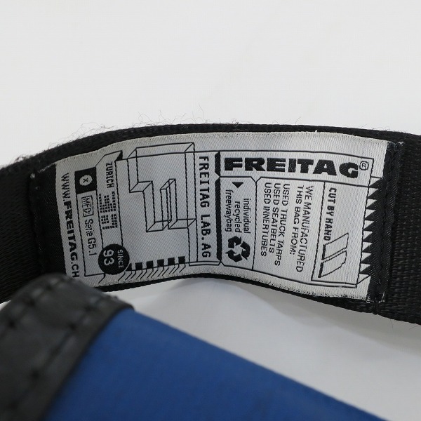 実際に弊社で買取させて頂いたFREITAG/フライターグ メッセンジャーバッグ/ショルダーバッグ ブルー/イエローの画像 5枚目