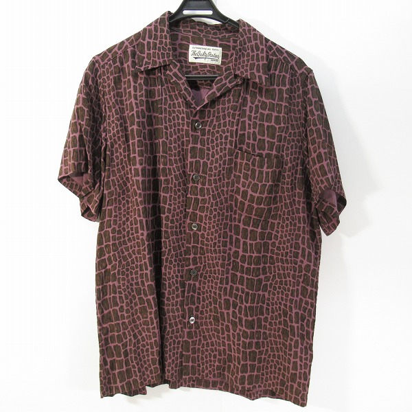 実際に弊社で買取させて頂いたWACKO MARIA/ワコマリア 半袖 オープンシャツ クロコ/M