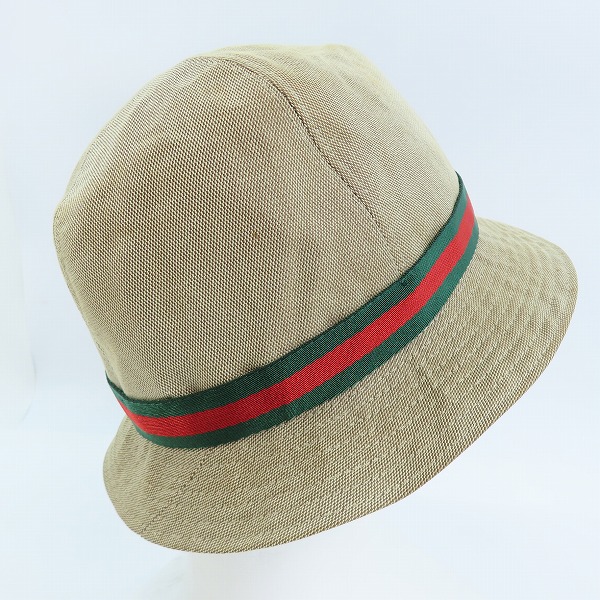 実際に弊社で買取させて頂いたGUCCI/グッチ シェリーライン ハット/帽子 Lの画像 3枚目