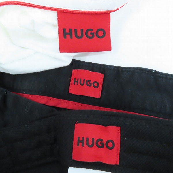 実際に弊社で買取させて頂いたHUGO BOSS/ヒューゴボス ショートパンツ/半袖 ロゴ Tシャツ/サンダル/キャップ 4点セットの画像 5枚目