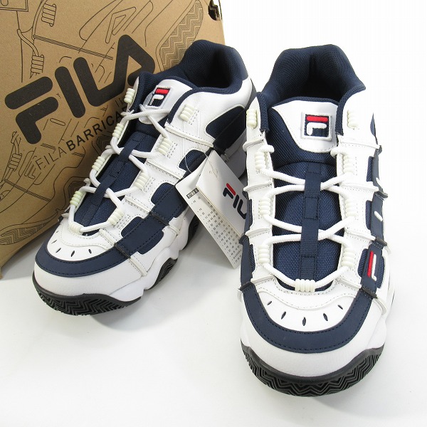 実際に弊社で買取させて頂いた【未使用】 FILA/フィラ BARRICADEXT 97 LOW/バリケード エックスティー ロー FS1HTB1054X WNV/27.5