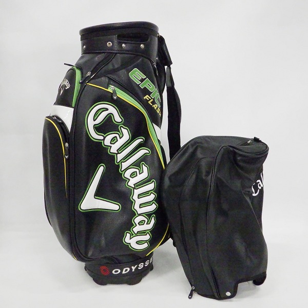 実際に弊社で買取させて頂いたCallaway/キャロウェイ Tour 19JM EPIC FLASH 2019年数量限定ツアーレプリカモデル 9.5型5分割キャディバッグ ブラックの画像 1枚目