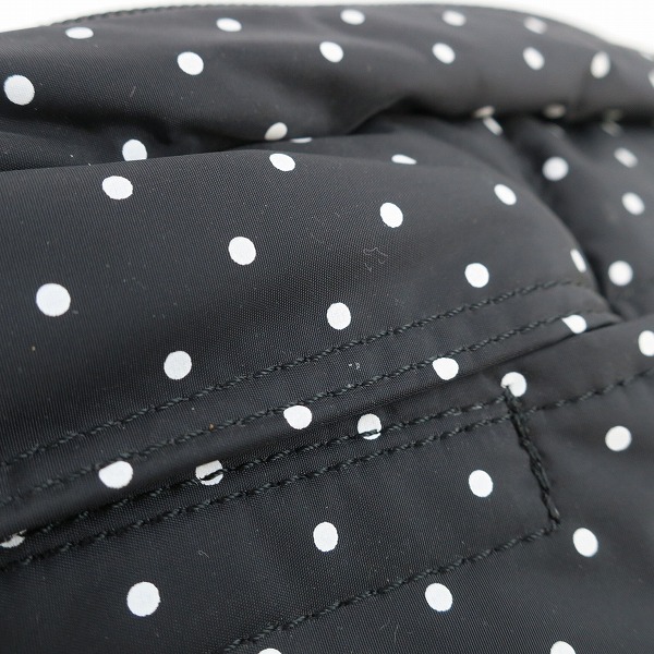 実際に弊社で買取させて頂いたHEAD PORTER/ヘッドポーター WAIST BAG ウエストバッグ 鞄 ドット ブラックの画像 6枚目