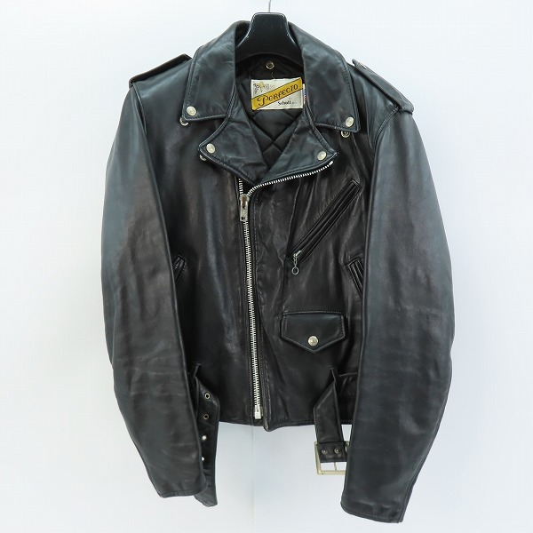 実際に弊社で買取させて頂いたPERFECTO by Schott/パーフェクト バイ ショット ダブルライダースジャケット ブラック 38