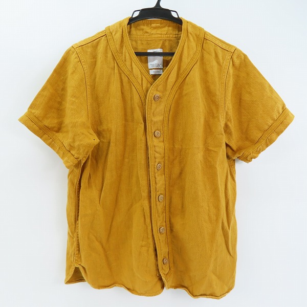実際に弊社で買取させて頂いたvisvim/ビズビム ICT DUGOUT SHIRT S/S Yellow Camping Trailer 半袖シャツ 0117105011025 2