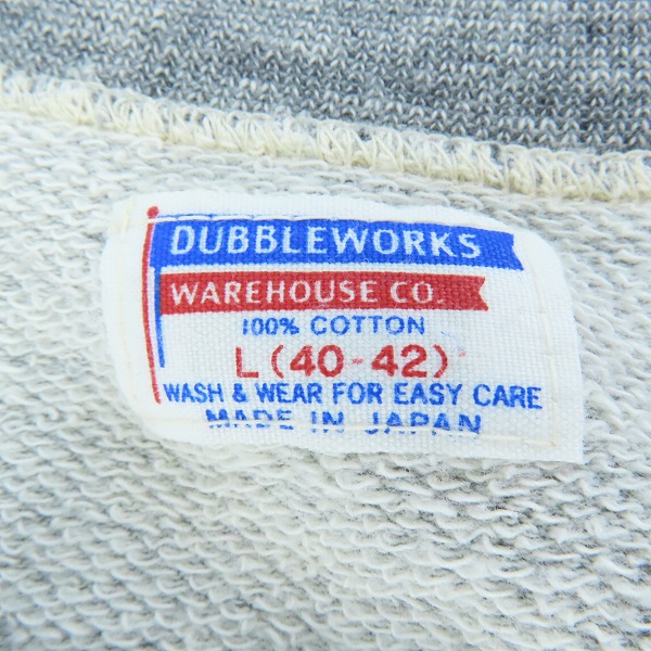 実際に弊社で買取させて頂いたWAREHOUSE/ウェアハウス DUBBLEWORKS/ダブルワークス スウェット Tシャツ/Lの画像 2枚目