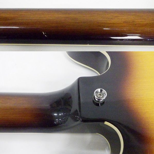 実際に弊社で買取させて頂いた★Tony Smith/トニースミス SA-380/VS ES-335タイプ セミアコ エレキギター ハードケース付の画像 8枚目