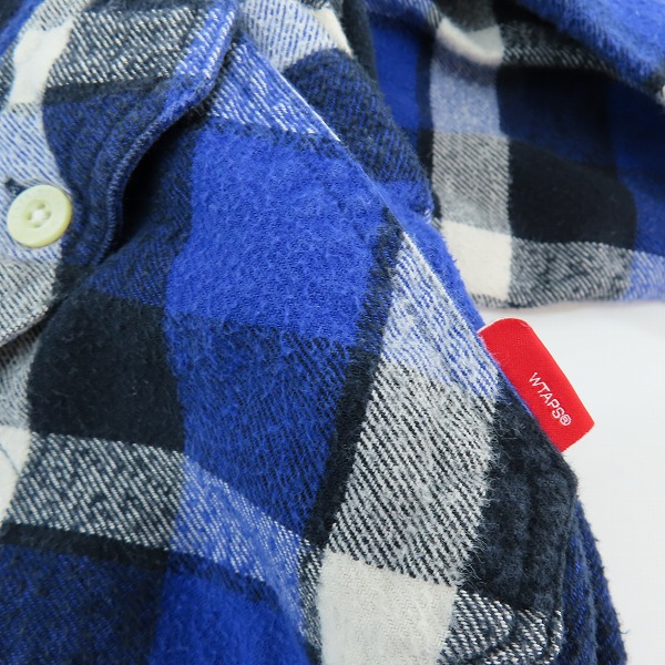 実際に弊社で買取させて頂いたWTAPS/ダブルタップス UNION L/S チェック ネルシャツ 141GWDT-SHM04/Mの画像 6枚目