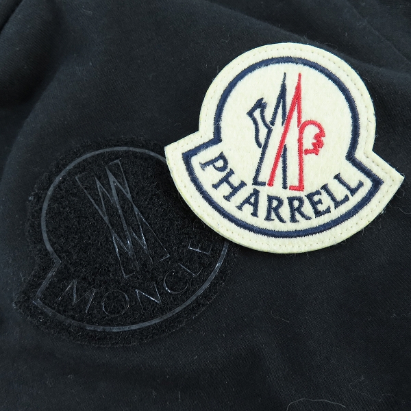 実際に弊社で買取させて頂いたMONCLER/モンクレール 23SS GENIUS SS T-SHIRT ジーニアス ワッペン 半袖Tシャツ ブラック I209R8C00001 M3568/XXLの画像 5枚目