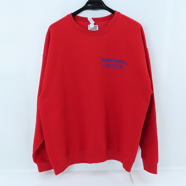 実際に弊社で買取させて頂いたWACKO MARIA/ワコマリア 23AW BLUE NOTE SWEAT SHIRT クルーネック スウェット レッド/XL