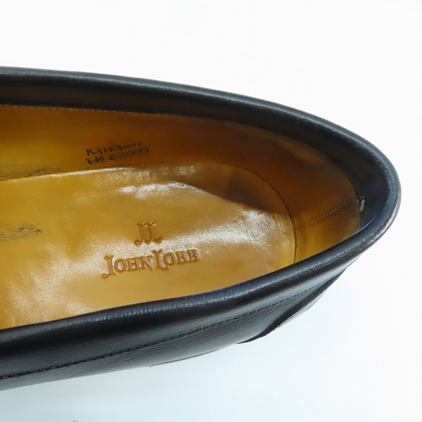 実際に弊社で買取させて頂いたJOHN LOBB/ジョンロブ MIAMI/マイアミ レザースリッポン  純正シューツリー 6.5Eの画像 4枚目