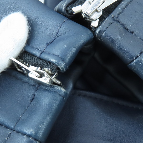 実際に弊社で買取させて頂いたSchott/ショット カウレザー/牛革 サマーワンスター ダブルライダースジャケット 7445 /36の画像 7枚目