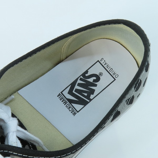 実際に弊社で買取させて頂いたVANS×WACKO MARIA/バンズ×ワコマリア V44 AUTHENTIC/オーセンティック レオパード グレー/29の画像 4枚目