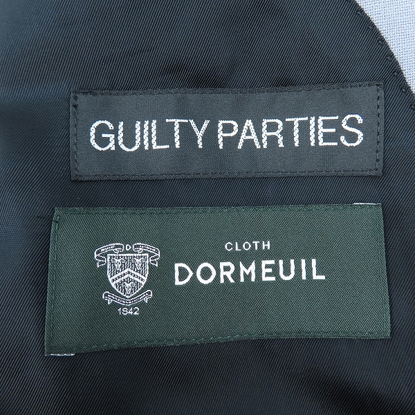 実際に弊社で買取させて頂いたWACKO MARIA/ワコマリア DORMEUIL/ドーメル テーラード ジャケット/パンツ セットアップ ライトパープル L/XLの画像 2枚目