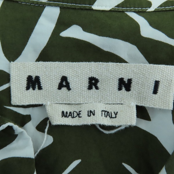実際に弊社で買取させて頂いた【JPタグ】MARNI/マルニ 総柄 オープンカラーシャツ CUMU0054A0/46の画像 2枚目
