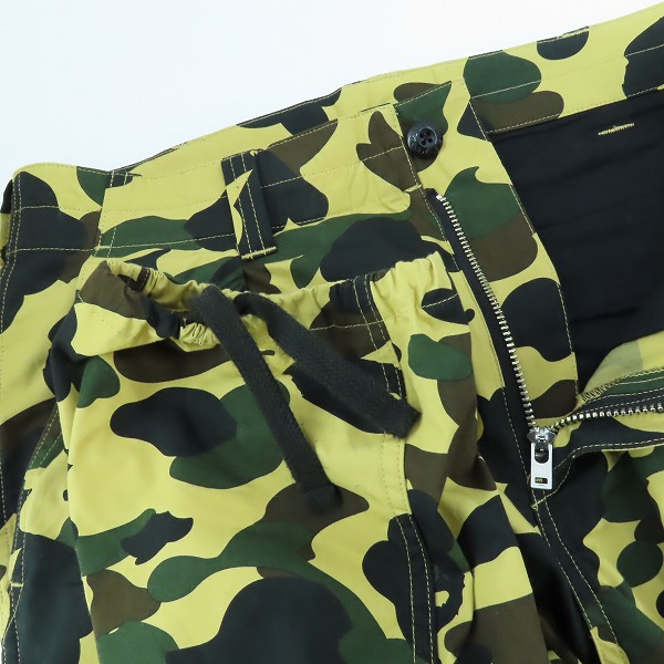 実際に弊社で買取させて頂いたA BATHING APE/アベイジングエイプ  迷彩 カーゴ ロングパンツ 001PTJ201002M/Mの画像 2枚目