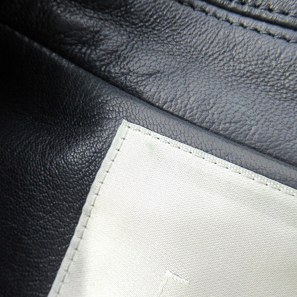 実際に弊社で買取させて頂いたMilok/ミロック 襟付きレザージャケット 21SSBL01/44の画像 4枚目