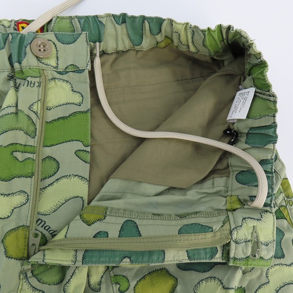 実際に弊社で買取させて頂いたHUMAN MADE×KAWS/ヒューマンメイド×カウズ MADE CAMO SHORTS ショーツ XLの画像 2枚目