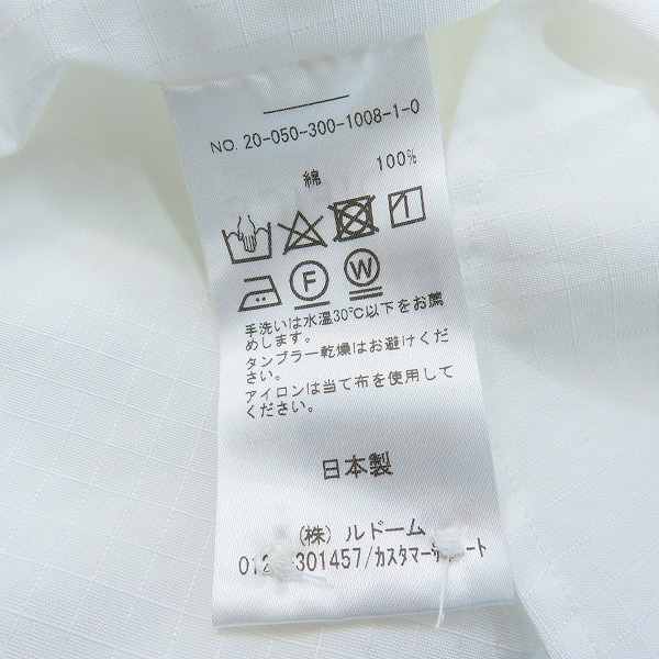 実際に弊社で買取させて頂いた【未使用】THOMAS MASON × EDIFICE/トーマスメイソン × エディフィス 無地 長袖 ボタンシャツ/Sの画像 4枚目