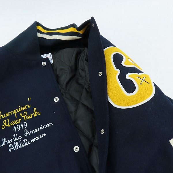 実際に弊社で買取させて頂いたChampion/チャンピオン HERITAGE/ヘリテイジ ワッペン 刺繍 スタジャン C3-A610/XLの画像 4枚目