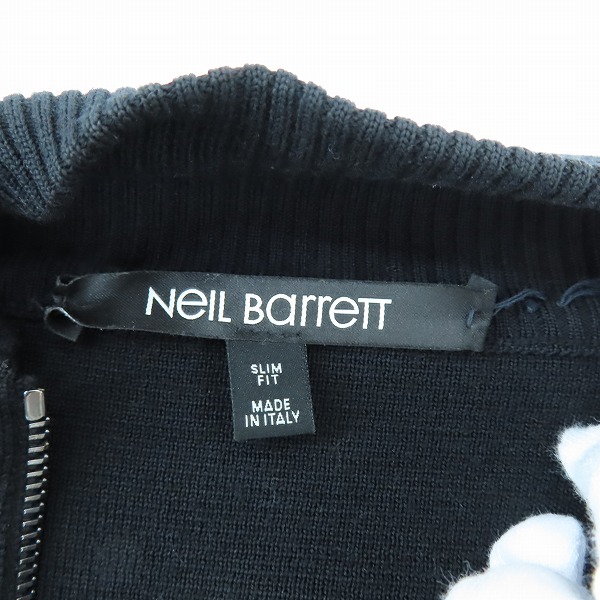 実際に弊社で買取させて頂いたNeil Barrett/ニールバレット ウール ジップブルゾン/Sの画像 2枚目